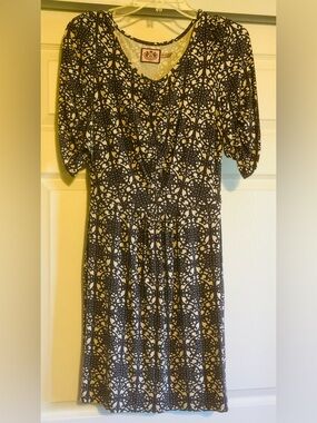 Juicy Couture Gray, cream and black Women's Mini Dress